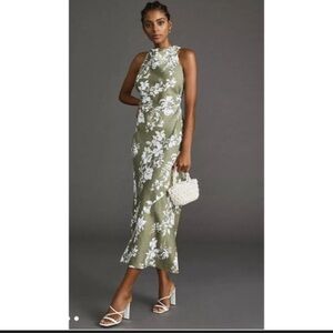 Reformation Floral Linen Casette Dress Women’s 2